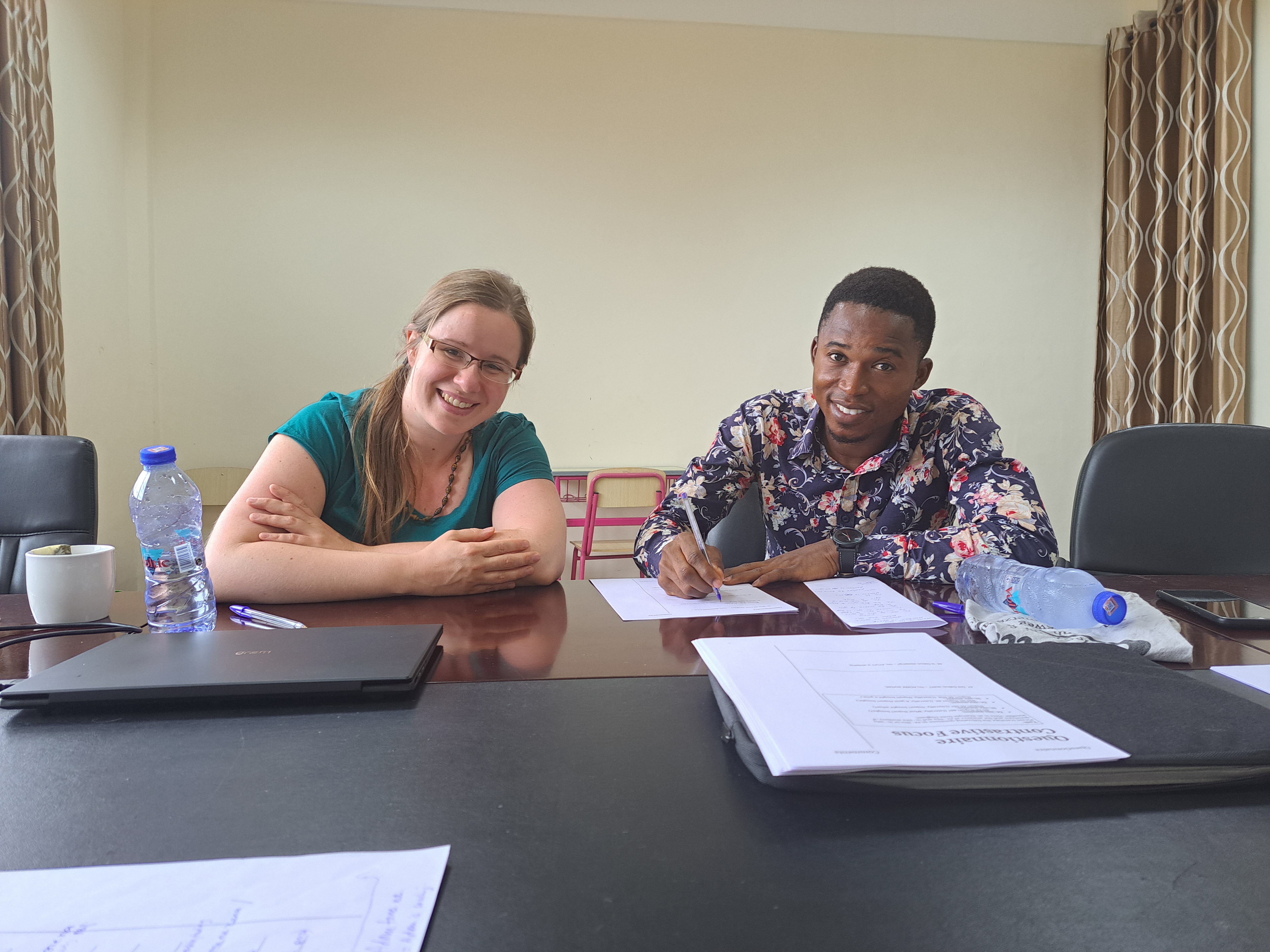Anke Himmelreich and Fatawu Wiela
